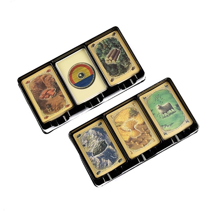 بازی فکری رومیزی مدل مهاجران کاتان گیم باکسیز Settlers of Catan مناسب 2 تا 4 نفر، سن 10 سال به بالا، مدت بازی 60 تا 9...