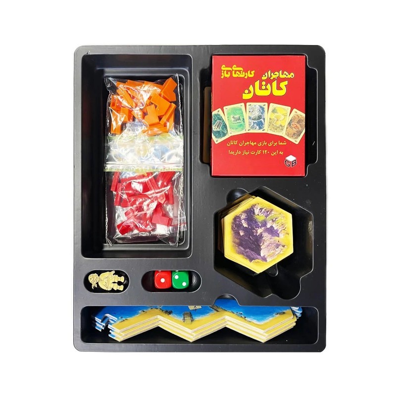 بازی فکری رومیزی مدل مهاجران کاتان گیم باکسیز Settlers of Catan مناسب 2 تا 4 نفر، سن 10 سال به بالا، مدت بازی 60 تا 9...
