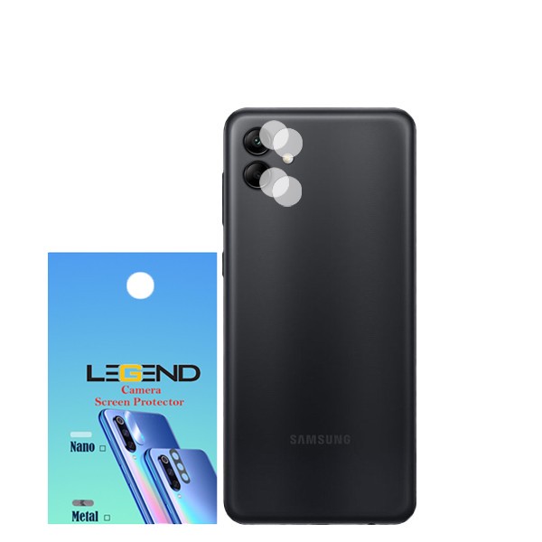 محافظ لنز دوربین نانوگلس مدل LEGEND مناسب برای گوشی موبایل سامسونگ Galaxy A04 بسته 2 عددی