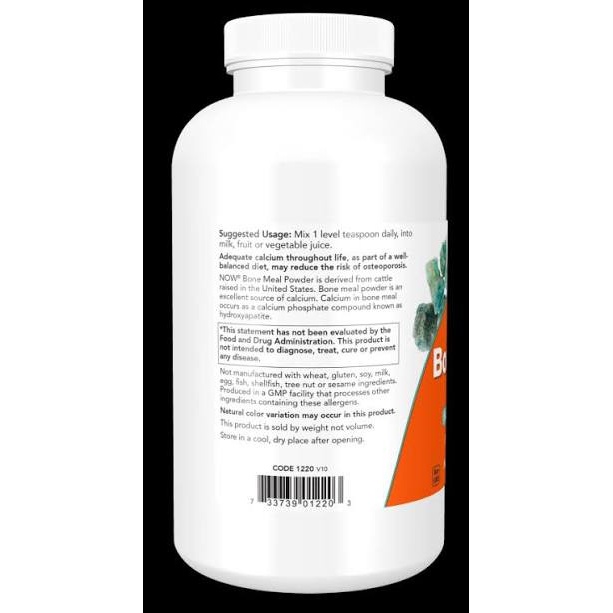 پودر Bone Meal برند NOW؛ منبع کلسیم با قابلیت جذب زیستیجدید