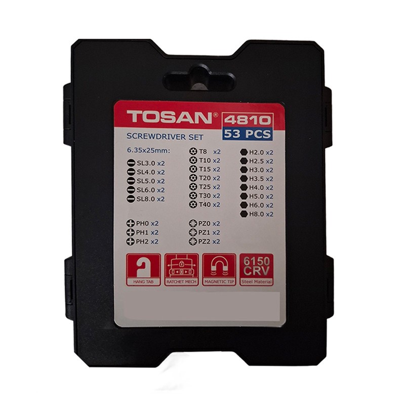 پیچ گوشتی توسن مدل 4810 مجموعه 53 عددی(ساخت چین)