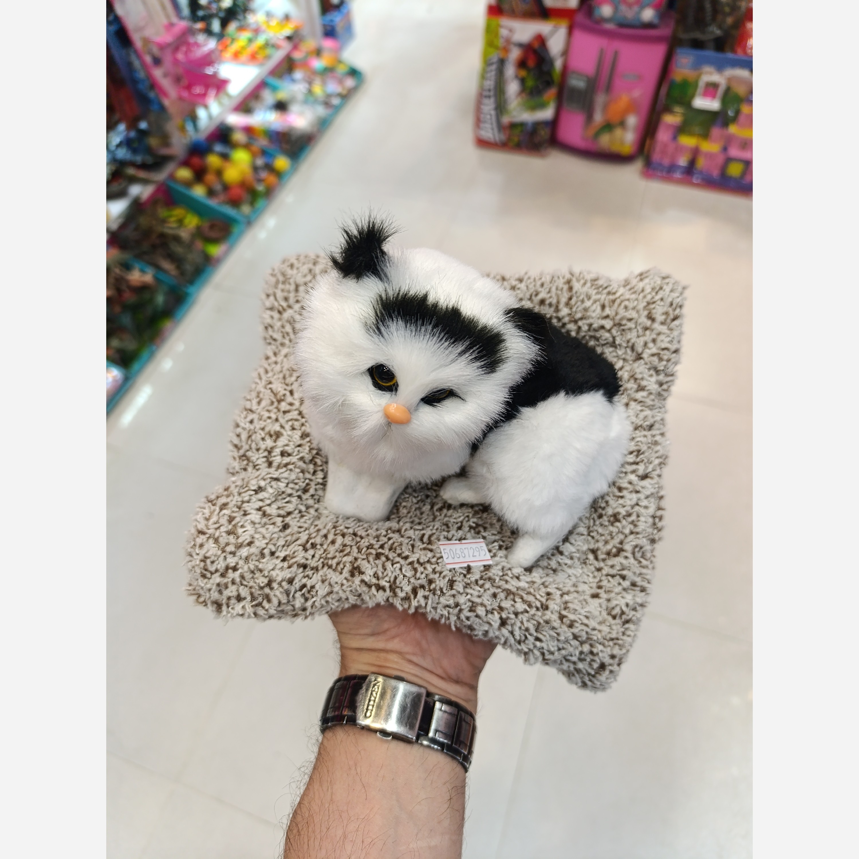 عروسک گربه روبالشت صدادار