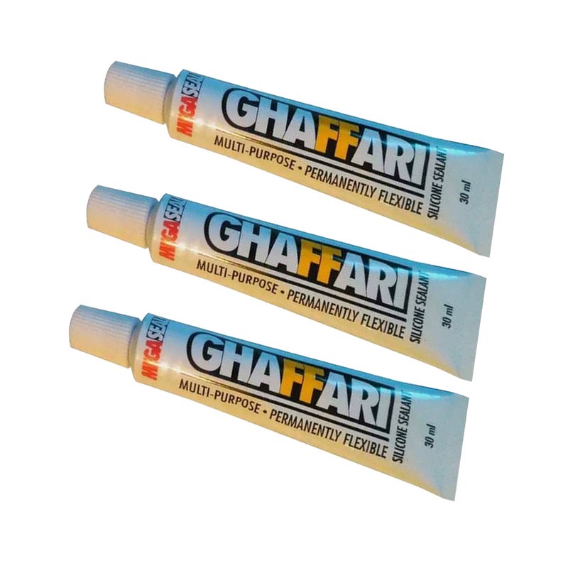چسب آکواریوم غفاری مدل سیلیکون وزن 30 گرم بسته 3 عددی