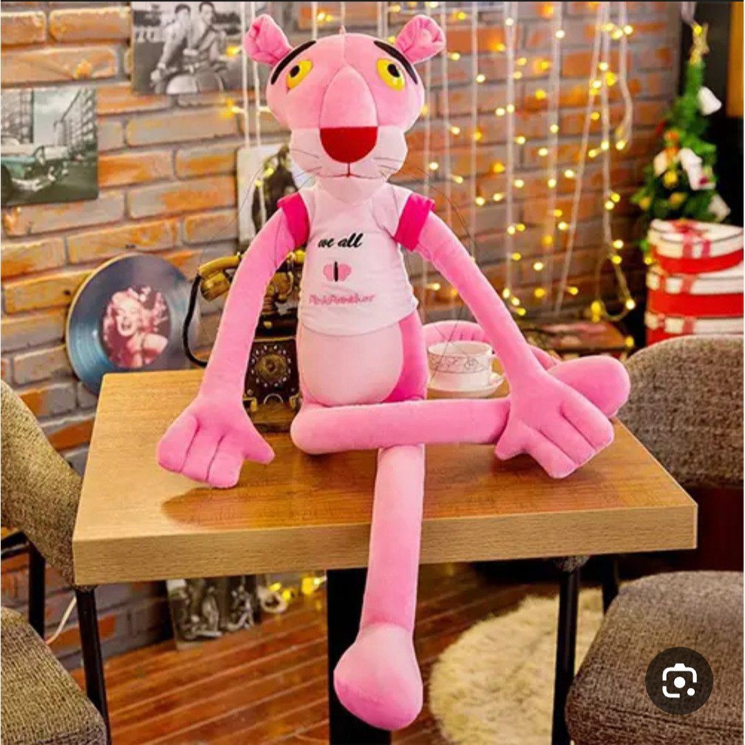 عروسک پلنگ صورتی (توضیحات کالا مطالعه شود)