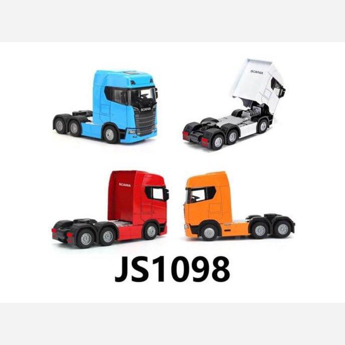 ماشین فلزی تریلی اسکانیا دومحور JS1098(توضیحات کالا کامل مطالعه شود)