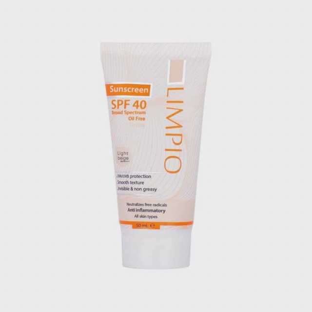 کرم ضد آفتاب spf40 رنگ بژ روشن لیمپیو حجم 50میل