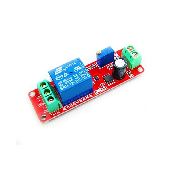 ماژول تایمر 555 با رله 12V (برد قرمز)