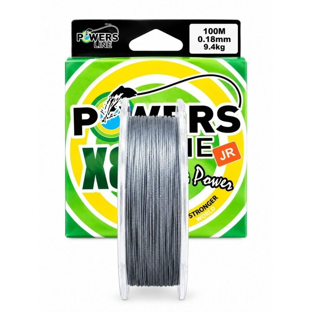 نخ ماهیگیری powers line ابریشم مدل 8x براید سایز 0.18جدید