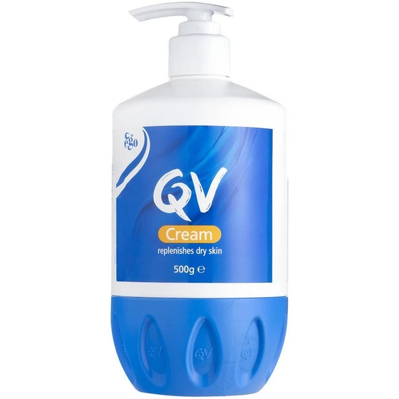 کرم مرطوب کننده پوست خشک کیو وی | پمپی ا QV Cream Replenishes Dry Skinحجم 500 میل