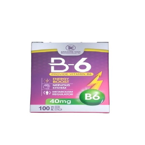 قرص ویتامین ب 6 کیمیاگر طوس بسته 100 عددیجدید