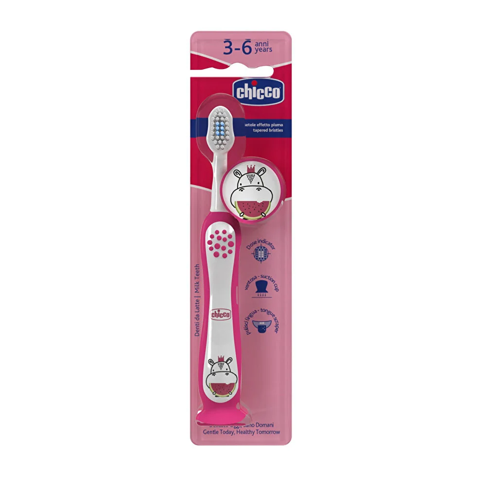 مسواک چیکو Chicco طرح اسب آبی 3تا 6 سال