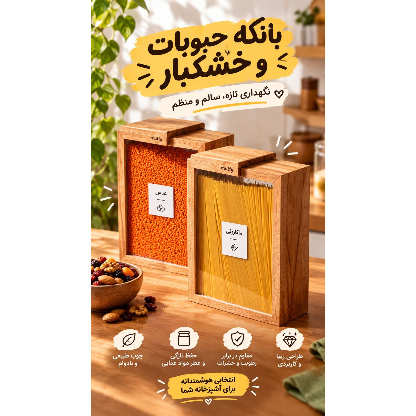 سرویس سه تیکه بانکه حبوبات
