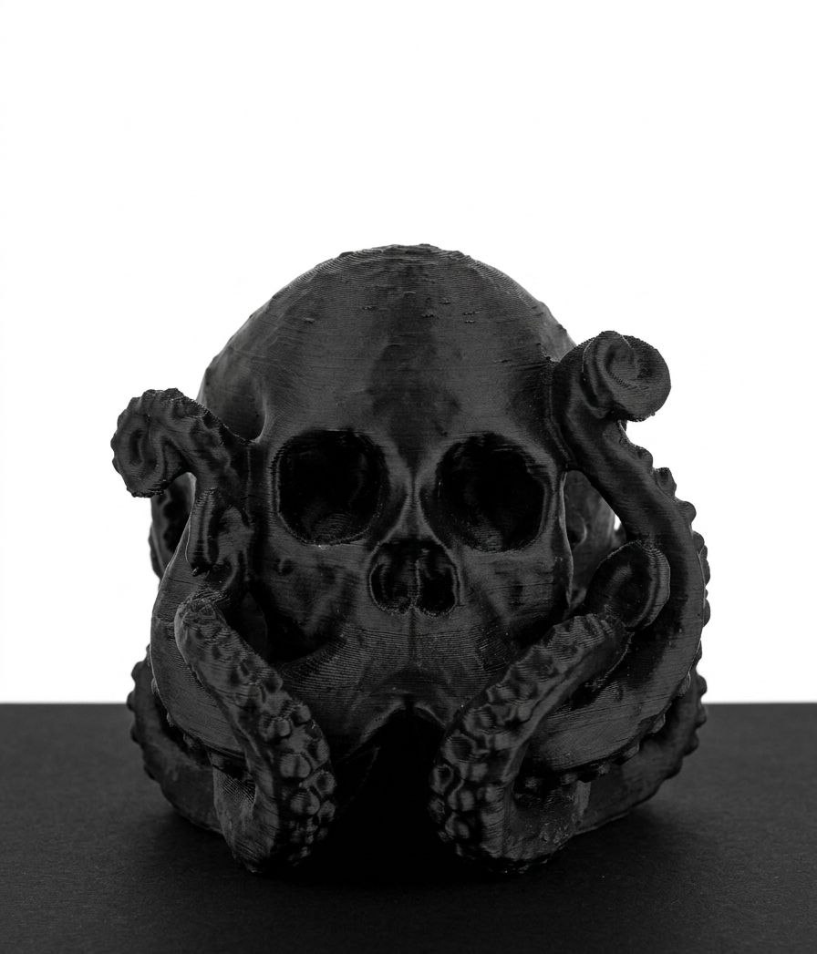 مجسمه جمجمه طرح هشتپا (Octopus Skull)