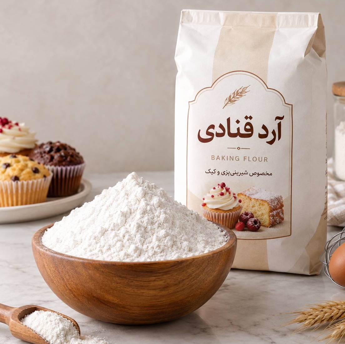 آرد قنادی مخصوص شیرینی و کیک