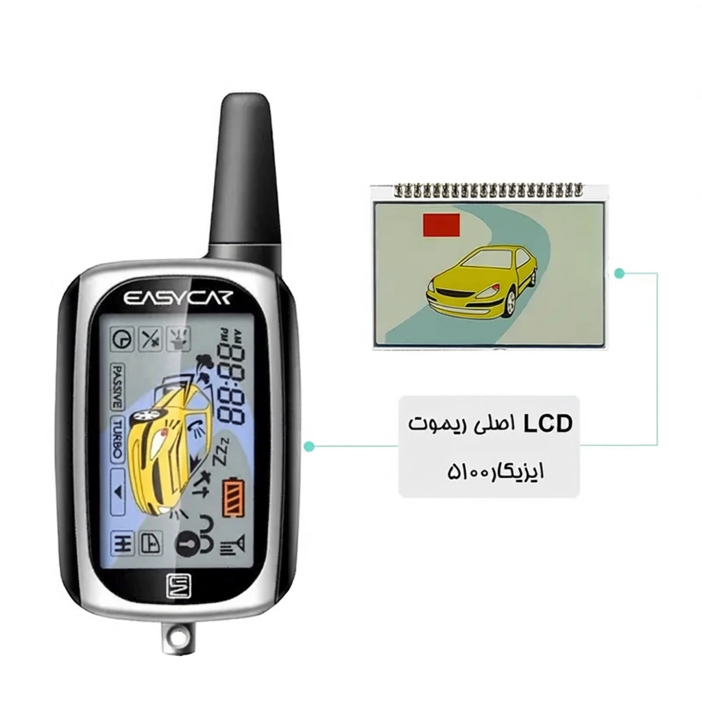 صفحه نمایشگر (LCD) ریموت تصویری ایزیکار مدل 5100