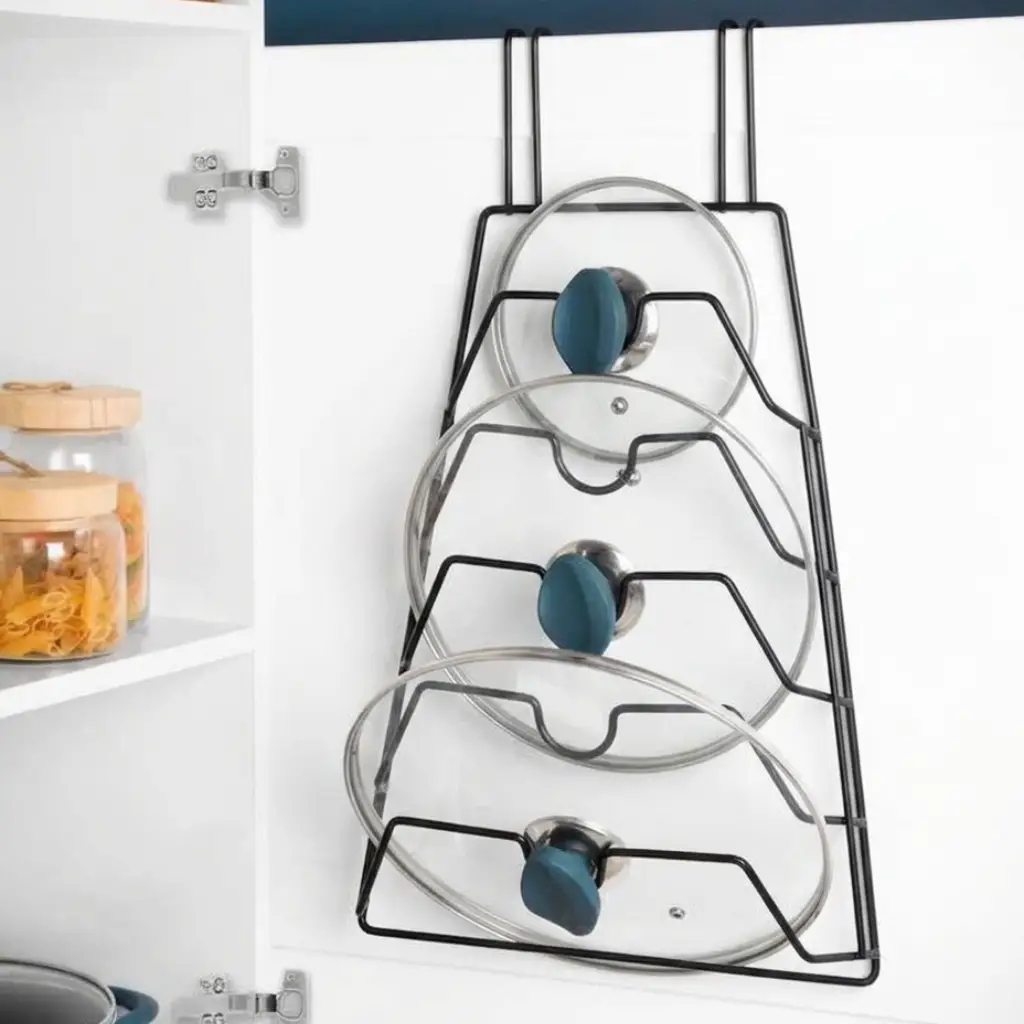 استند آویز درب قابلمه کابینتی (روکشدار ضدزنگ)