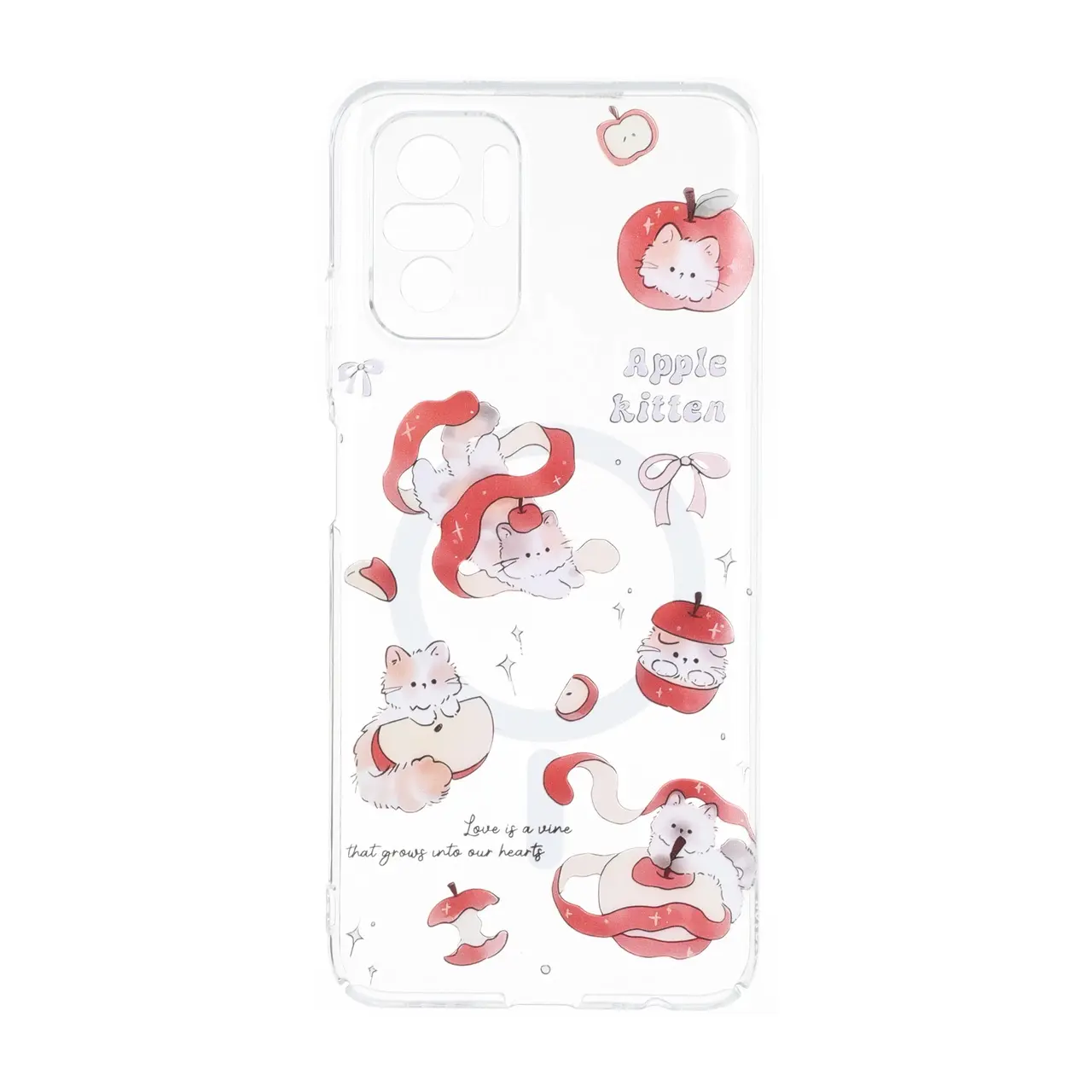 قاب Cute کریستالی طرح مگ سیف محافظ لنزدار Xiaomi Redmi Note 10 4G / Redmi Note 10S / Poco M5S - کد 111