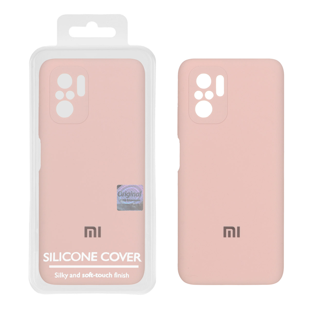 قاب سیلیکونی پاک کنی اورجینال Master Quality مدل Xiaomi Redmi Note 10 4G / Redmi Note 10S / Poco M5S - کرم نارنجی (پک دا