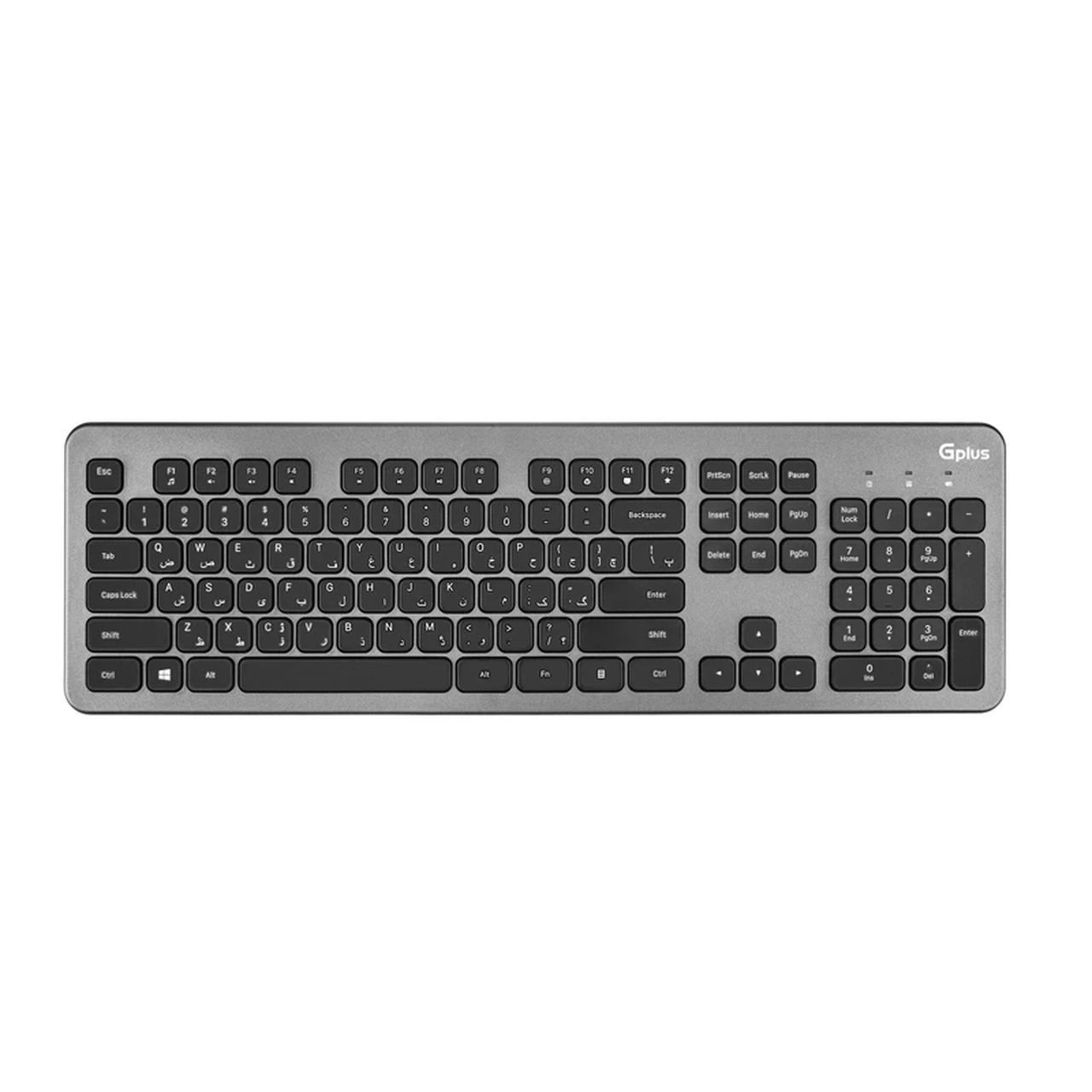 ماوس و کیبورد بی سیم Gplus مدل GMK-C360D - مشکیجدید
