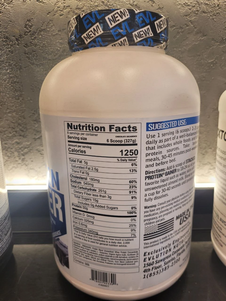 گینر استکد پروتئین ای وی ال 3 کیلوگرم اصل | EVL Stacked Protein Gainerجدید