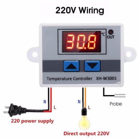 ترموستات AC 220V XH-W3001 مدل 1