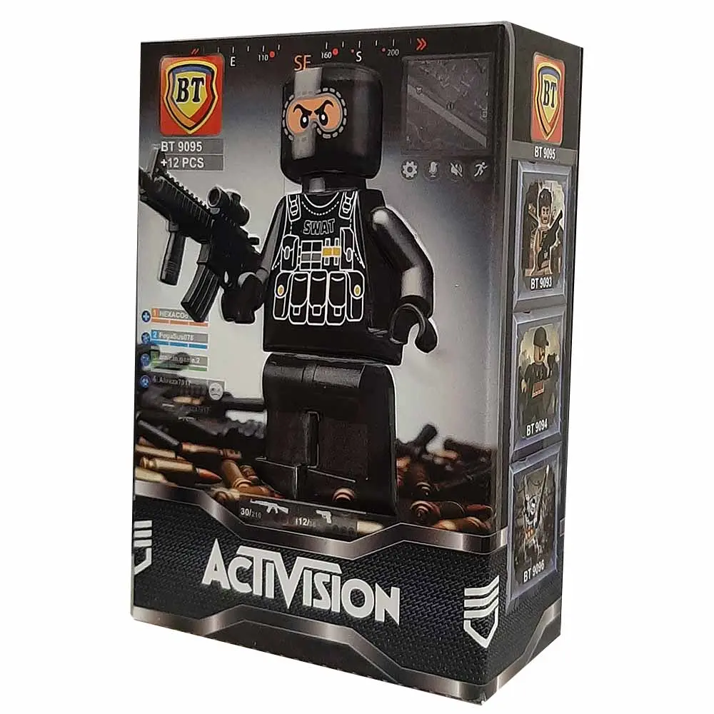 لگو 12 تکه کال آف دیوتی CALL of DUTY شخصیت ROACH کد BT-9095 مدل 1