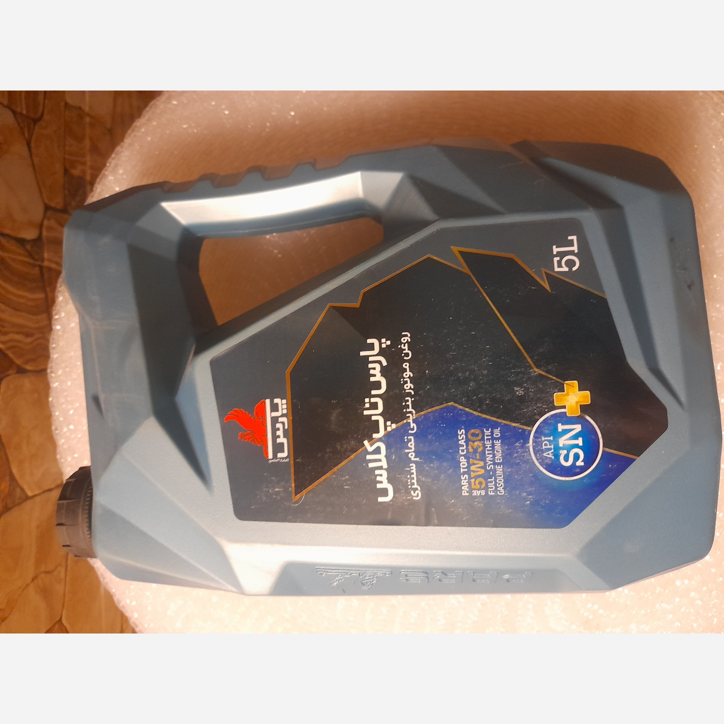 روغن موتور پارس تاپ کلاس 5w30 sn پلاس حجم 5 لیتر