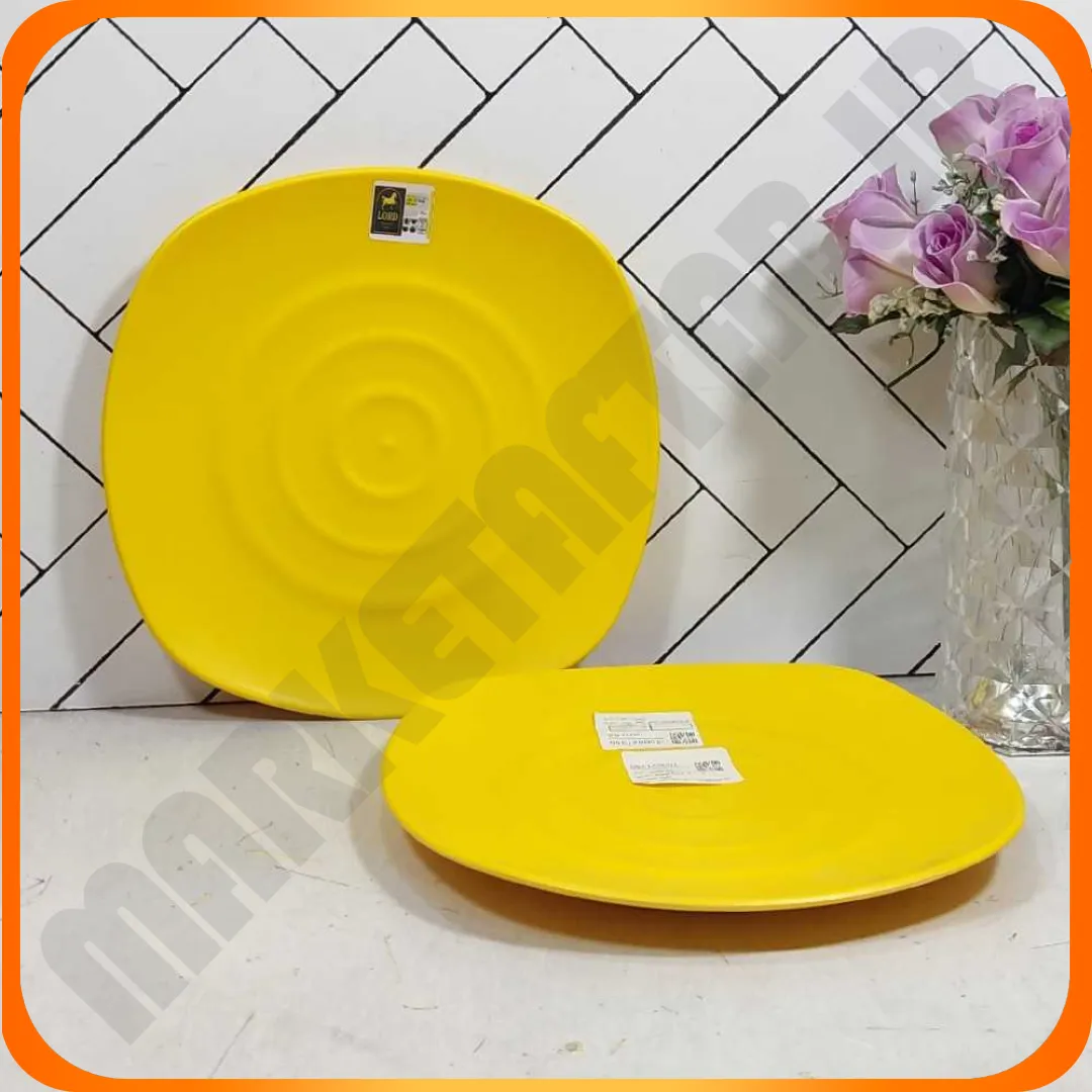 بشقاب حلقه چهار گوش PS28025 لردزرد مهروز