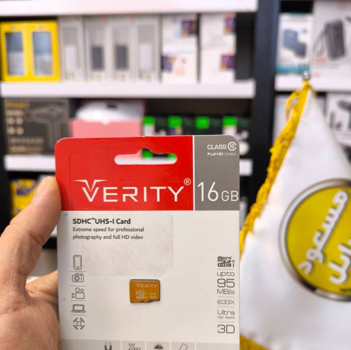کارت حافظه microSDHC وریتی مدل Ultra کلاس 10 استاندارد - صد در صد اصل - ULTRA سرعت 95MBps ظرفیت 16 گیگابایتجدید