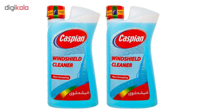 محلول شیشه شوی خودرو کاسپین مدل Non-Smearing حجم 1 لیتر بسته 2 عددیجدید
