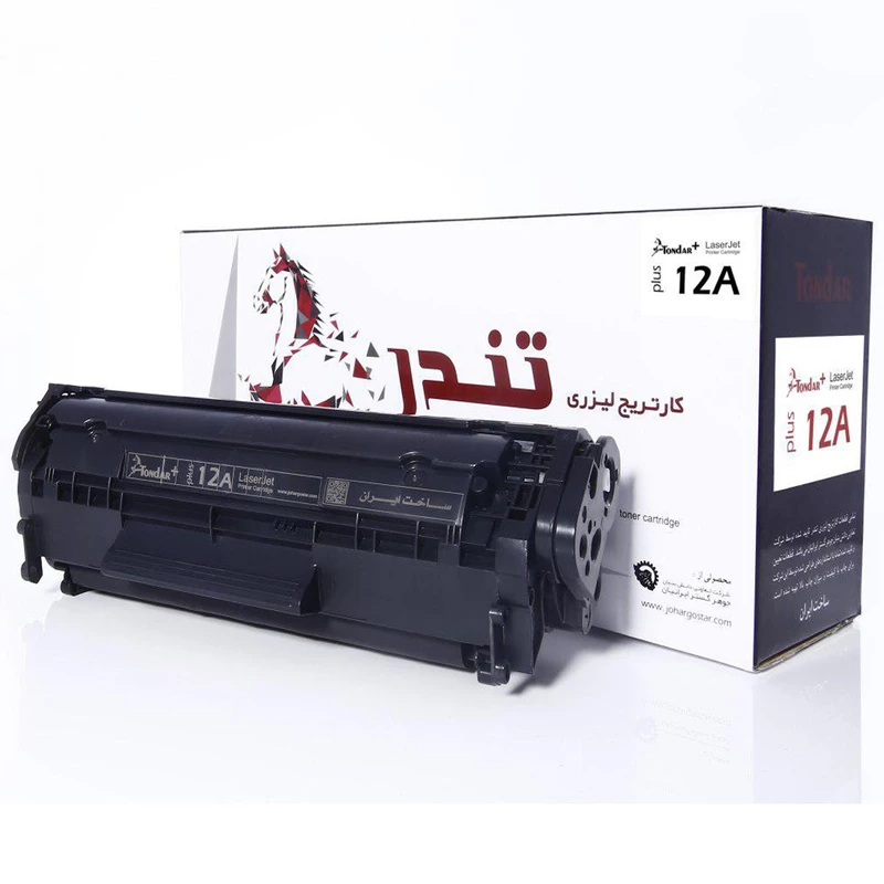 تونر مشکی تندر مدل 12A ظرفیت2500 برگی گارانتی 6 ماه تعویض