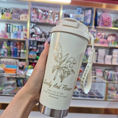 تراول ماگ گلدار دوحالته 500 میلجدید