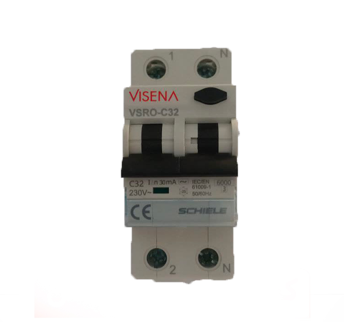 محافظ جان ترکیبی دو پل 32آمپر rcbo شیله ویسنا