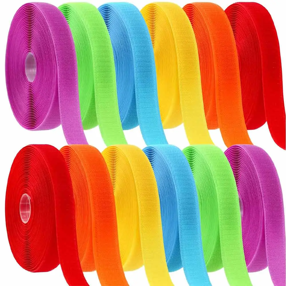 چسب نر و ماده (چسبک) 2.5 سانت پارچه ای رنگی