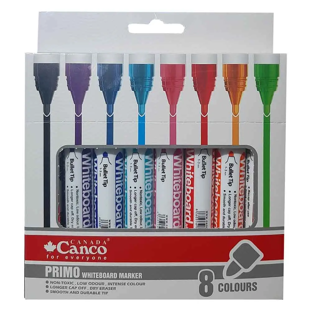 ماژیک وایت برد 8 رنگ کنکو مدل Canco Primo مدل 3