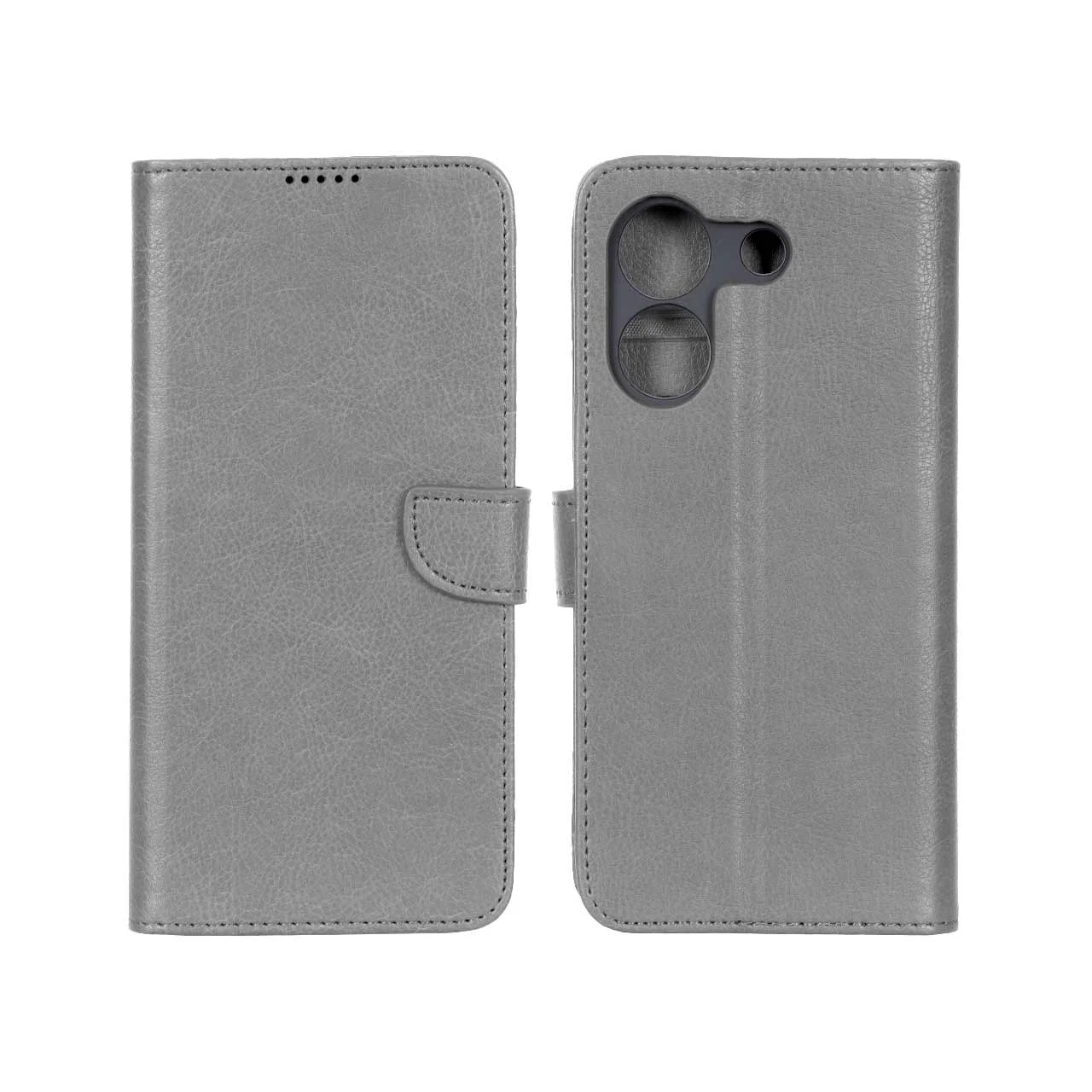 کیف چرمی موبایل مگنتی محافظ لنزدار KRF مدل Xiaomi Poco M7 Pro 5G