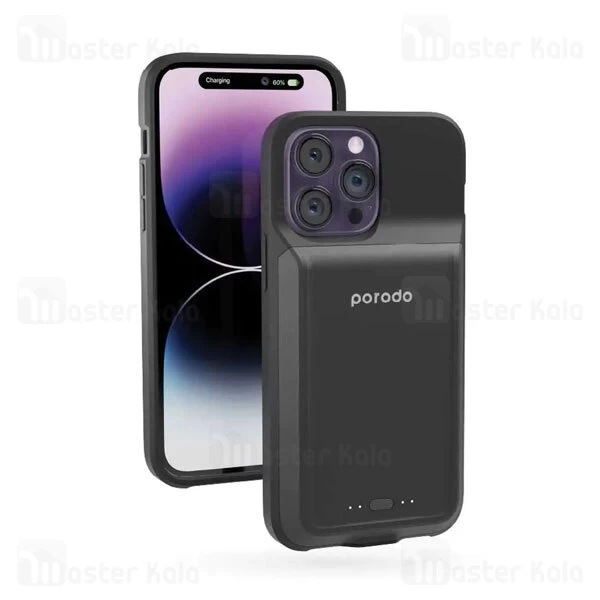 بک کاور و پاوربانک وایرلس پرودو Apple iPhone 14 Pro Max Porodo PBFCH018جدید
