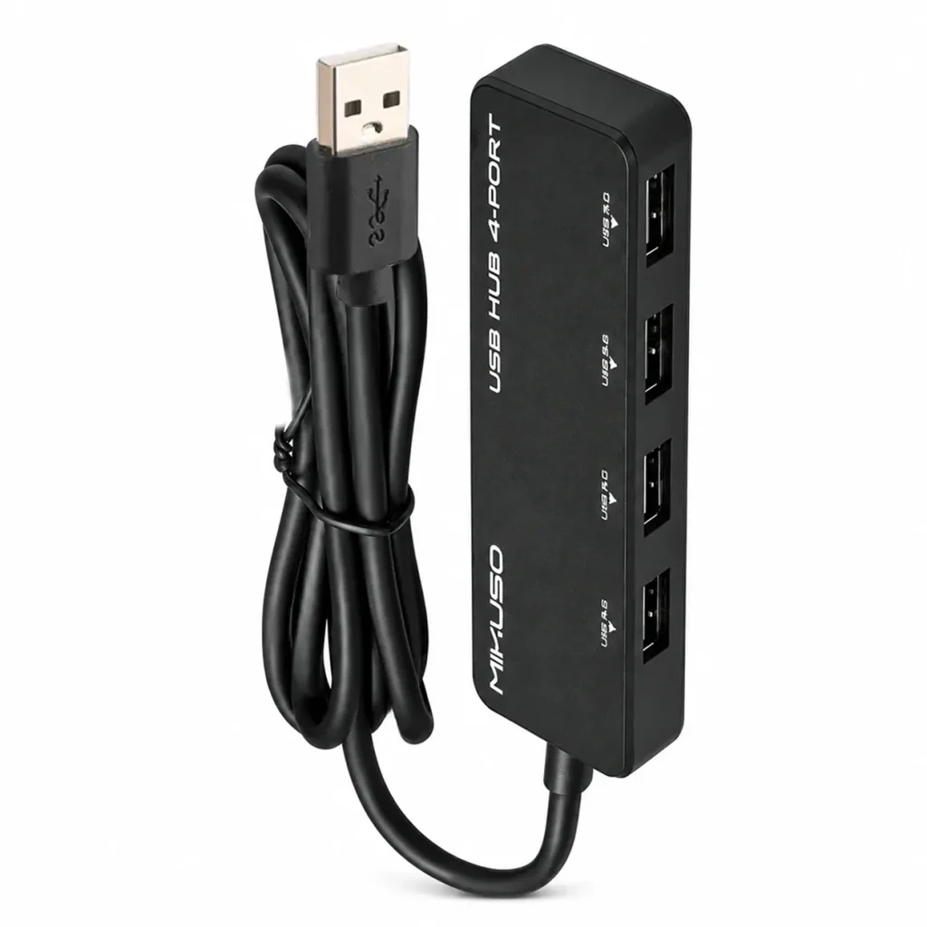 هاب 4 پورت MIKUSO USB2.0 مدل HUB-010 طول 1.2 مترجدید