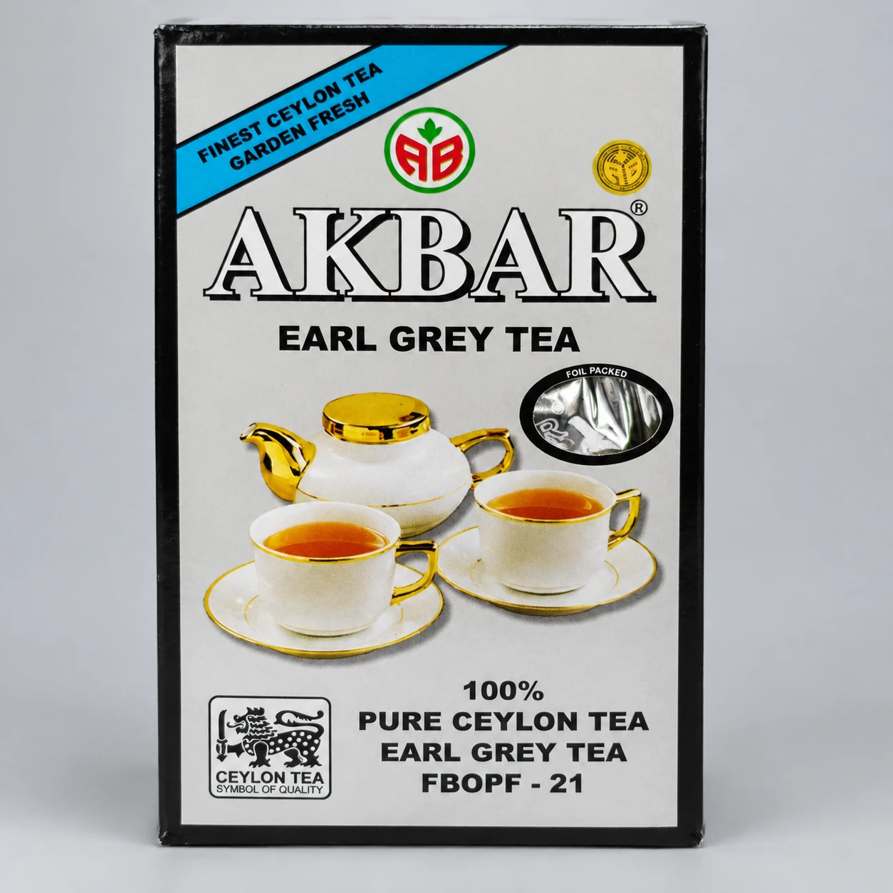 چای سیاه ارل گری اعلاء اکبر (Akbar) اصل سریلانکا - 500 گرمی (شکسته زرین FBOPF - 21)