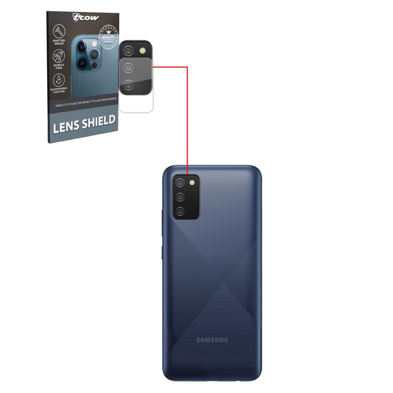 محافظ لنز دوربین ترو مدل a02s مناسب برای گوشی موبایل سامسونگ Galaxy A02s