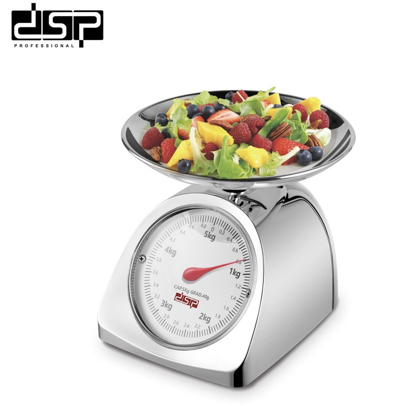 ترازو آشپزخانه آنالوگ دی اس پی مدل KD7040 حداکثر ظرفیت قابل اندازه گیری 5 کیلوگرم با دقت اندازه گیری 0.04 گرم