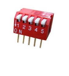 دیپ سوییچ 5 پین با زاویه 90 درجه