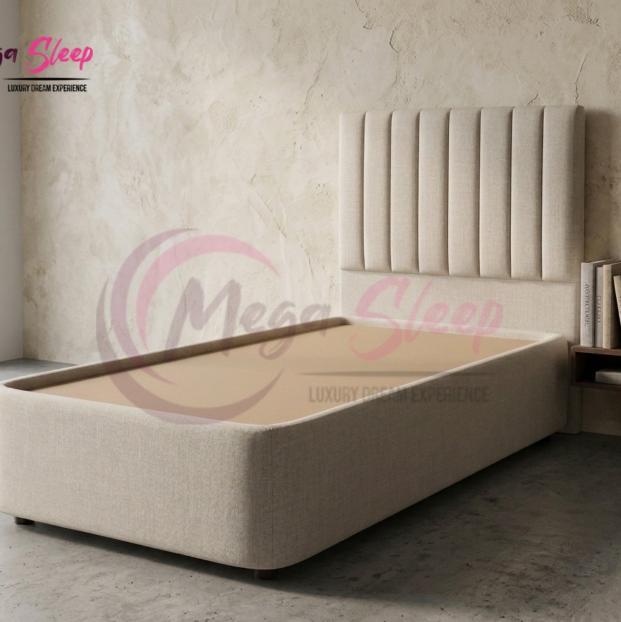 تخت خواب مدل باکس لبه دار 120