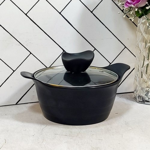 قابلمه سایز 16 دایکاست مشکی صدف 40505002 سام ست(8) -ارسال رایگان ارسال شکستنی و شیشه جات فقط با باربری با بیمه