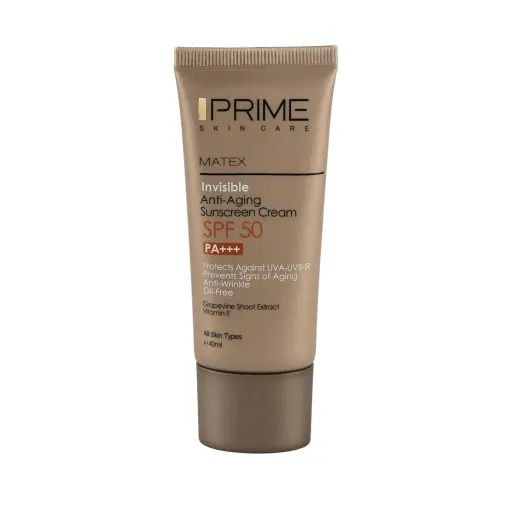 ضدآفتاب جوان کننده انواع پوست بیرنگ spf50 پرایم
