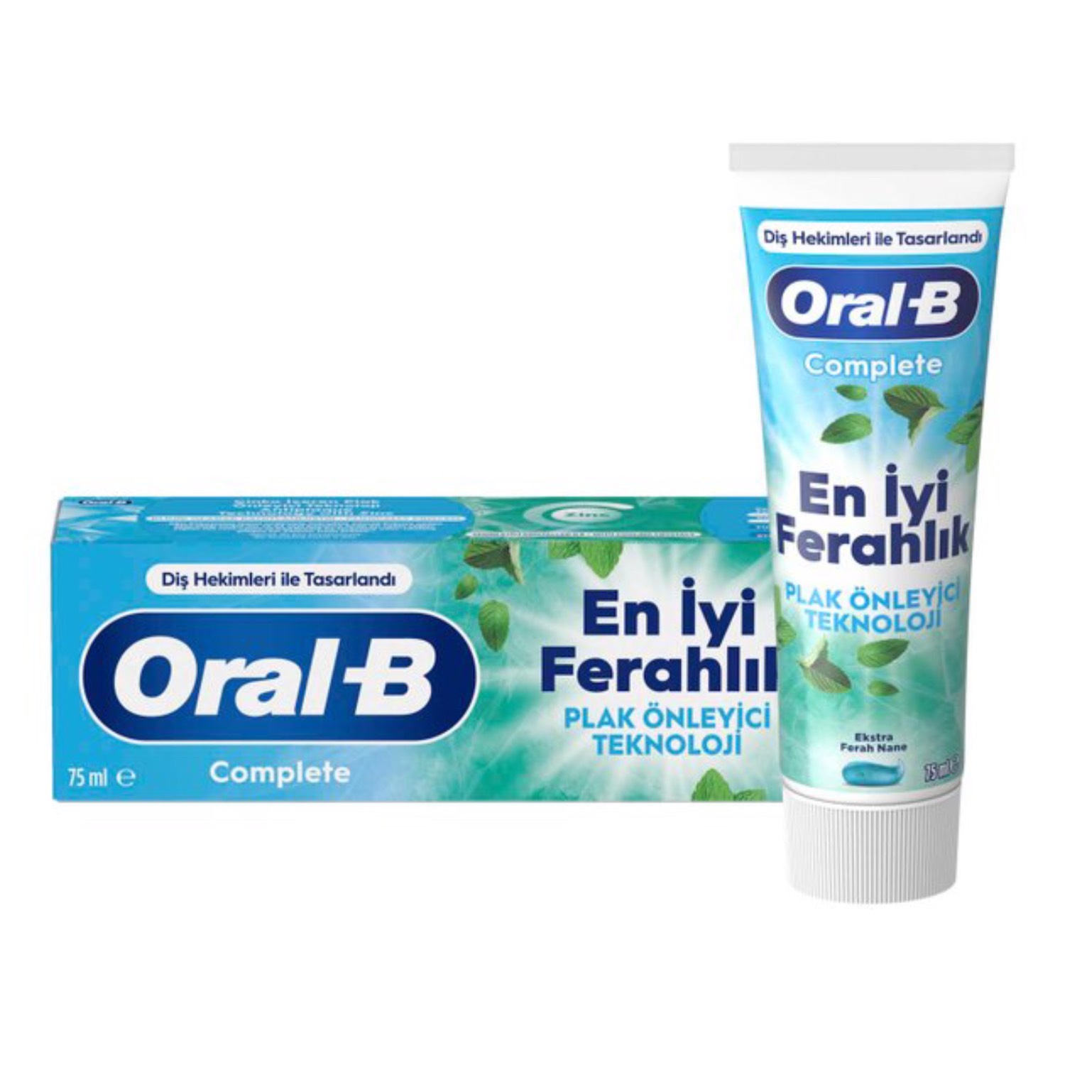 خمیردندان ضدپلاک و خنک کننده complete en iyi ferahlik اورال بی _ 75 میلی لیتر