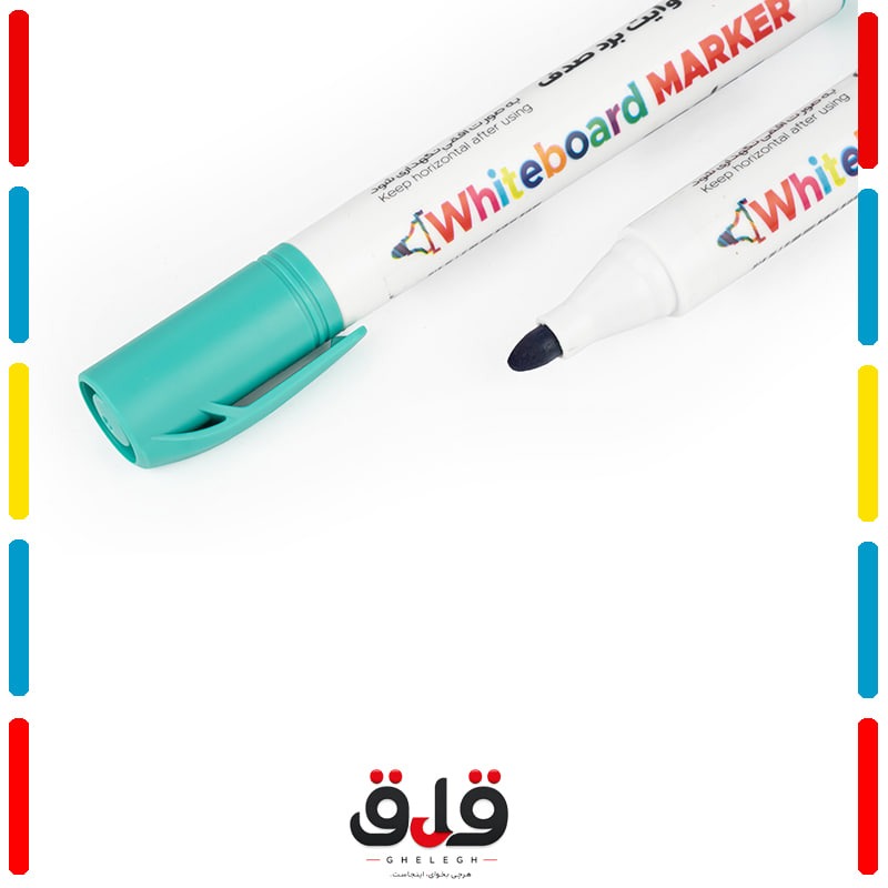 ماژیک وایت برد صدف بسته 6 رنگ (سر گرد) کد48