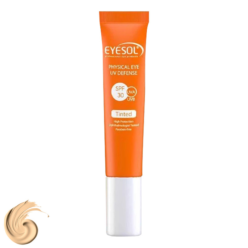 eyesol کرم دور چشم رنگی spf 30 15 میل