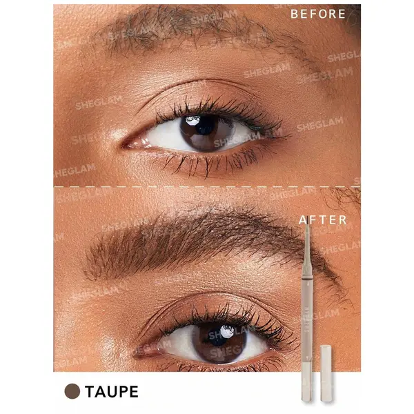 مداد ابرو دو کاره شیگلم مدل Brows On Demand رنگ Taupe / اورجینالجدید
