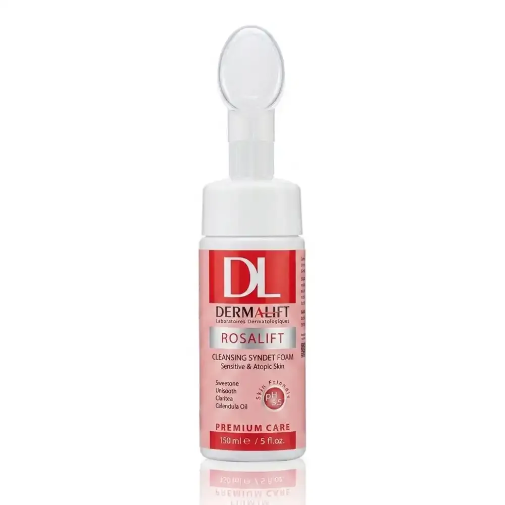 فوم شستشوی صورت براشدار درمالیفت (Dermalift) مدل رزالیفت (Rosalift)